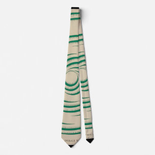 Marcel Duchamp Rotorelief GREEN Tie