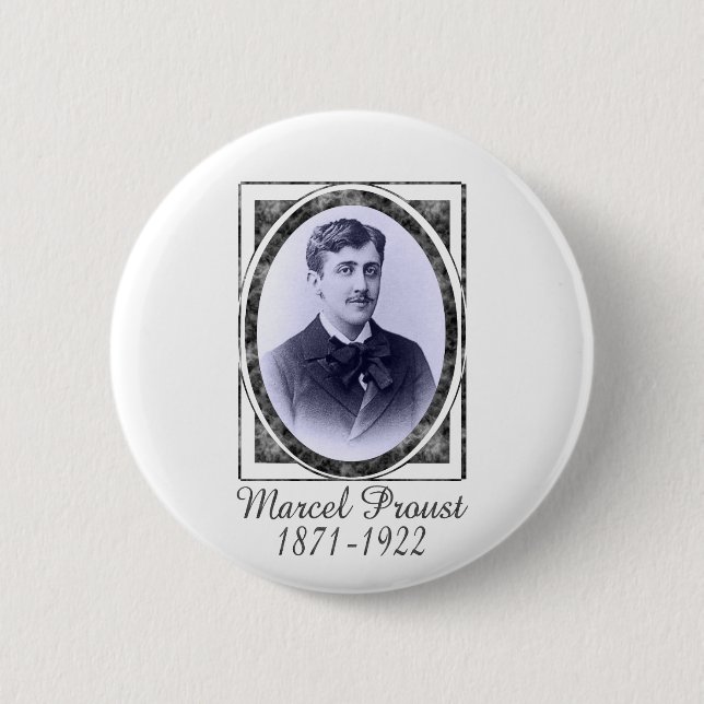 Marcel Proust 6 Cm Round Badge (Front)