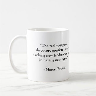 Marcel Proust Famous Travel Quote Coffee Mug