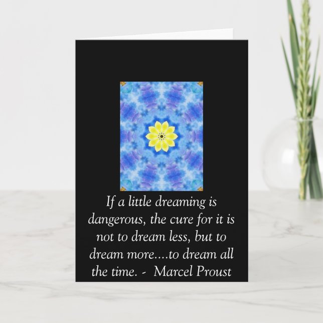 Marcel Proust quote about dreamers and dreaming Card (Front)