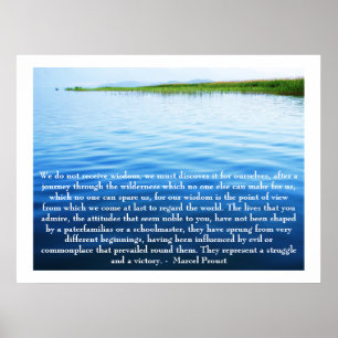 Marcel Proust - Quote about LEARNING Poster
