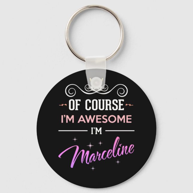 Marceline Of Course I'm Awesome Key Ring (Front)