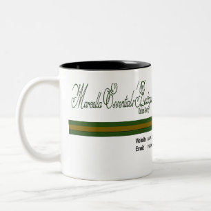 Marcella Essentials Boutique Logo  Two-Tone Coffee Mug
