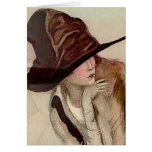 Marcello Dudovich Young Girls in Hats Illustration