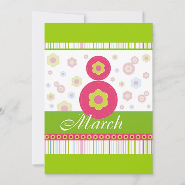 March8 March eight International Women's Day (Front)