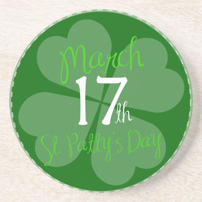 March 17th St. Patty's Day Celebration Coaster (Front)
