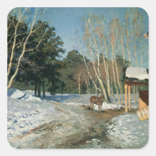 March, 1895 square sticker