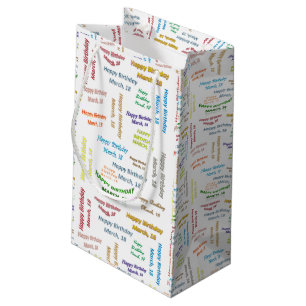 March, 18 Birthday Gift Bag