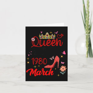 March 1980 birthday this queen was born in march card