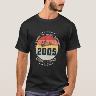 March 2005 17Th Yrs Old Birthday 17 Years Being Aw T-Shirt