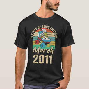 March 2011 11 Years Old 11 Birthday Apparel T-Shirt