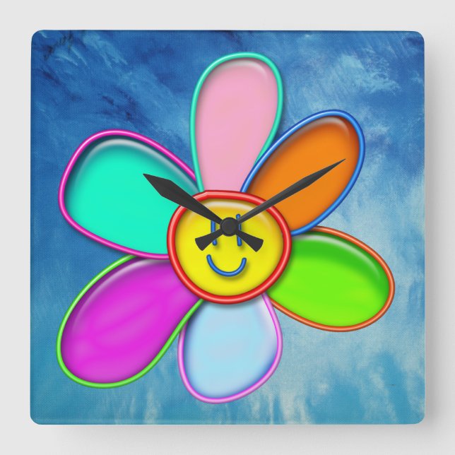 March 2020 - Desire for freedom - Square Wall Clock (Front)