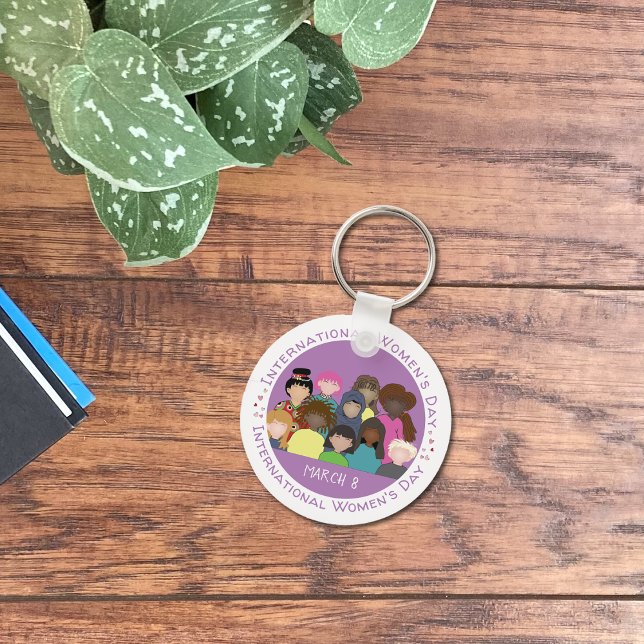 March 8 International Women's Day Keychain (Creator Uploaded)