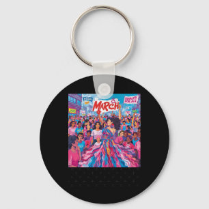 March 8 Women's Equality Empowerment Protest Tee S Key Ring