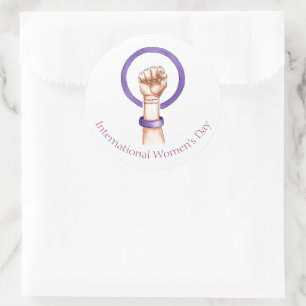 March 8th International Women's Day  Classic Round Sticker