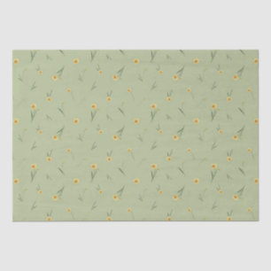 March Birth Month Flower Yellow Daffodil  Tissue Paper