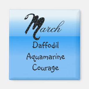 March Birthday Magnet