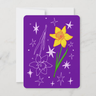 March Birthday Month Card (Daffodil)