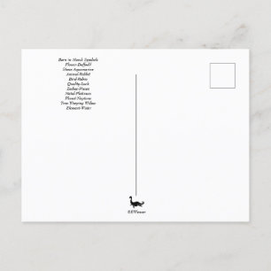 March Birthday Symbols Postcard