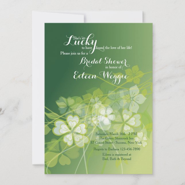 March Blooms Bridal Shower Invitation (Front)