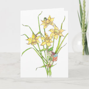 March Fairy Birthday Card