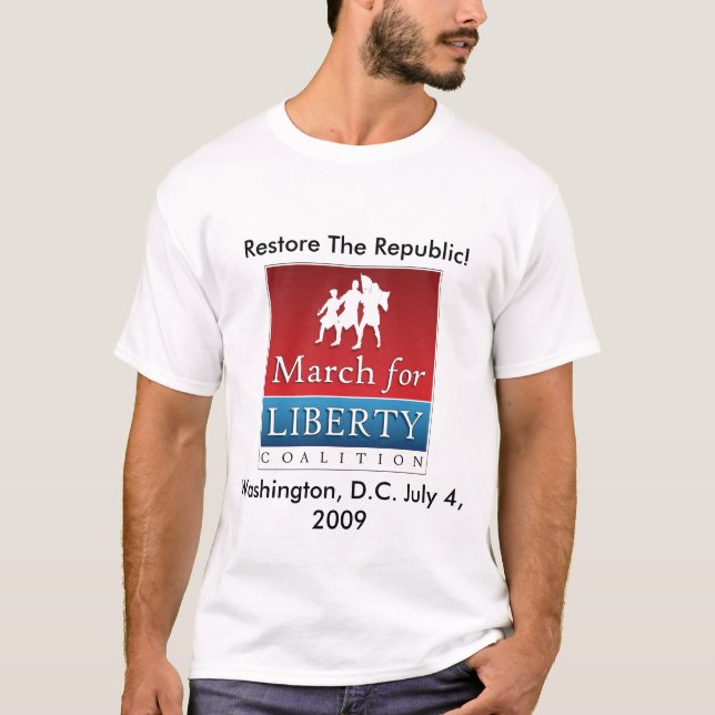 March For Liberty T-Shirt (Front)
