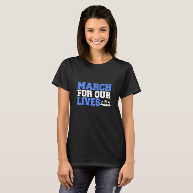 March For Our Lives Shirt, Enough National School T-Shirt (Front Full)