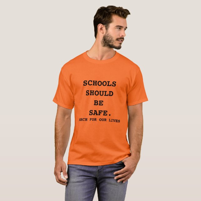 March For Our Lives Shirt Orange (Front Full)