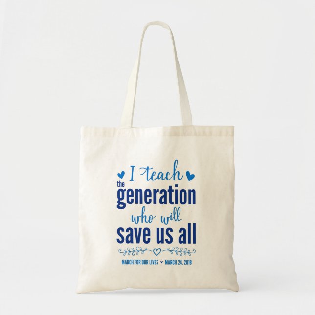 March for Our Lives Tote Bag (Front)