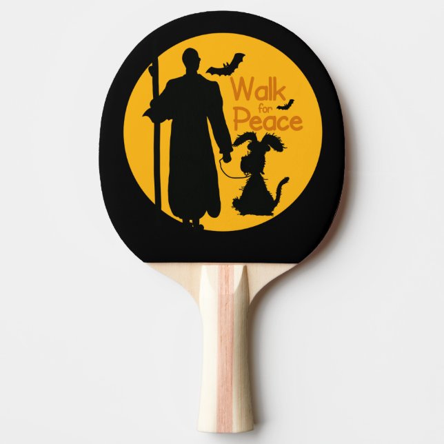 March for peace ping pong paddle (Front)