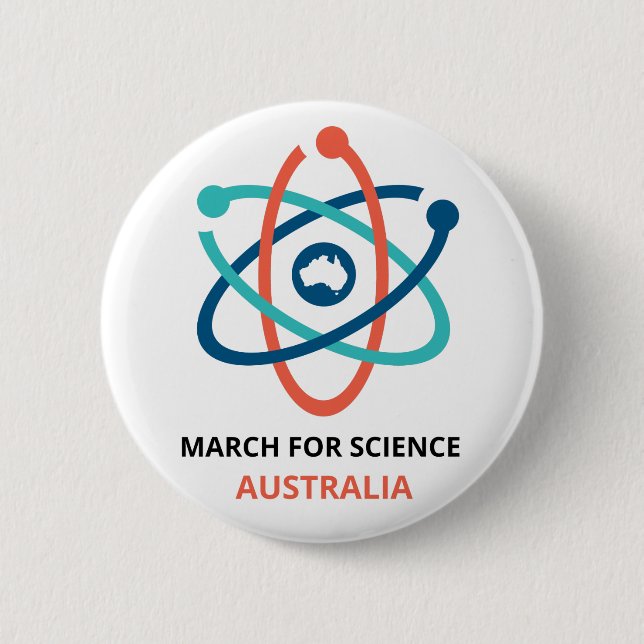 March for Science - Australia - 6 Cm Round Badge (Front)