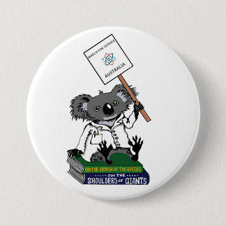 March for Science Australia - Koala 7.5 Cm Round Badge