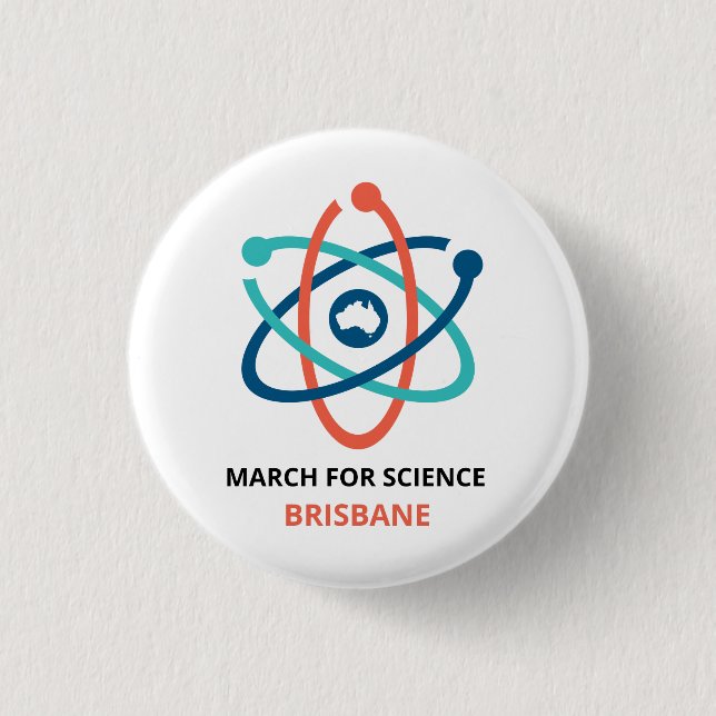 March for Science - Brisbane - 3 Cm Round Badge (Front)