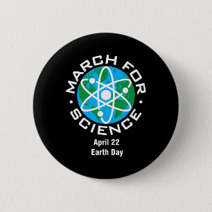 March For Science Earth Day 6 Cm Round Badge