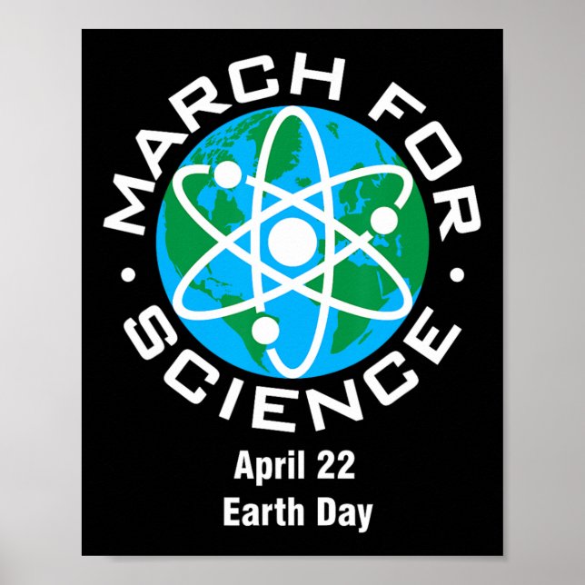 March For Science Earth Day  Poster (Front)