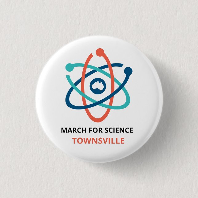March for Science - Townsville - 3 Cm Round Badge (Front)