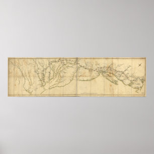 March from Boston to Yorktown Poster