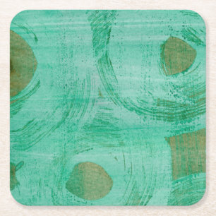 March I Square Paper Coaster