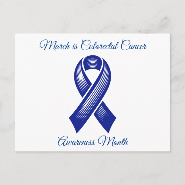 March is Colourectal Cancer Awareness Month Postcard (Front)