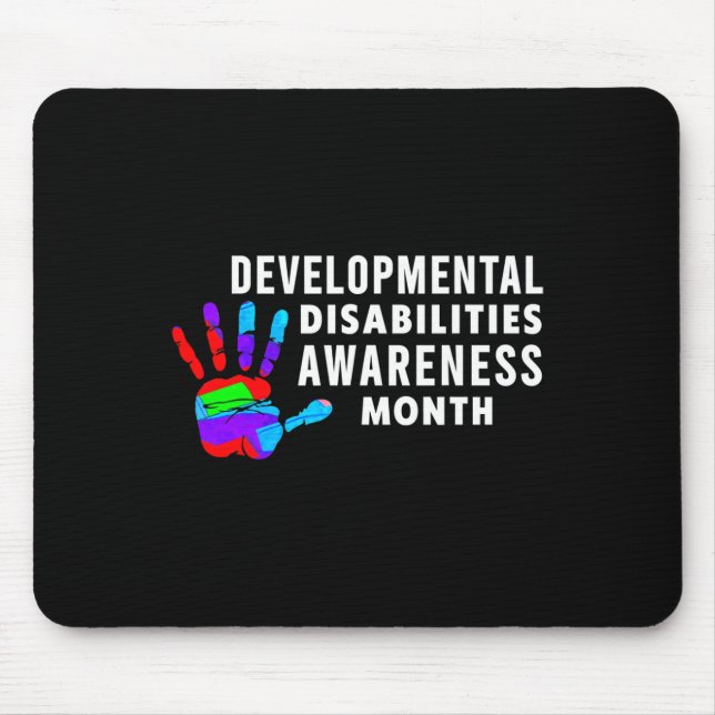 march Is Developmental Disabilities Awareness Mont Mouse Pad (Front)