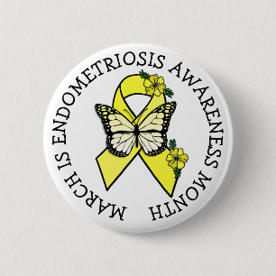 March is Endometriosis Month Button