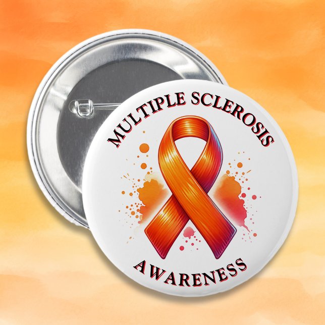 March is Multiple Sclerosis MS Awareness Month 6 Cm Round Badge (Creator Uploaded)