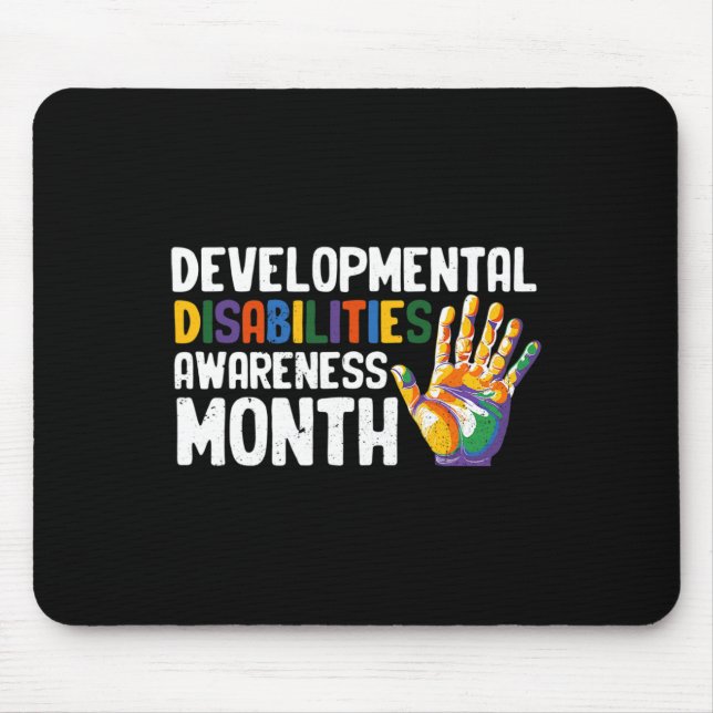 March Is National Developmental Disabilities Aware Mouse Pad (Front)