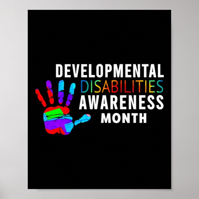 March Is National Developmental Disabilities Aware Poster (Front)