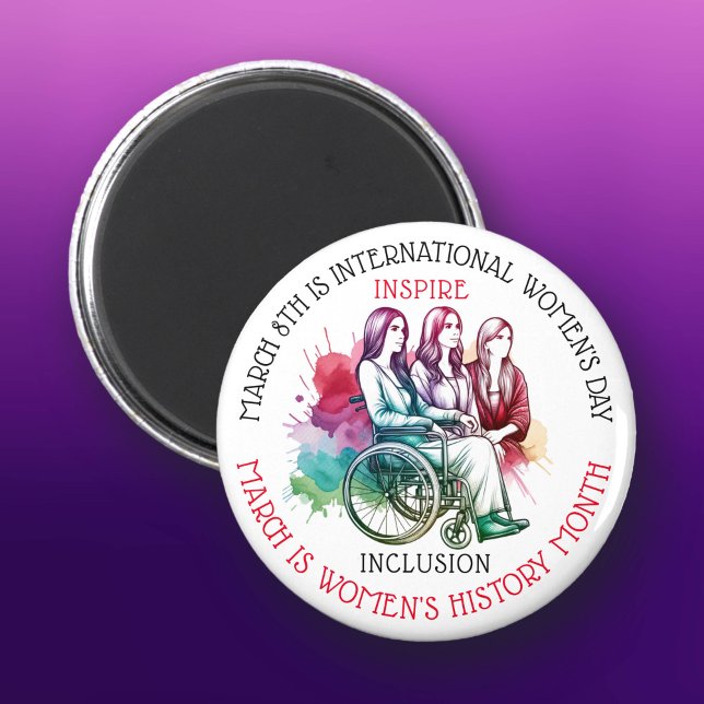 March is Women's History Month   Inspire Inclusion Magnet (Creator Uploaded)