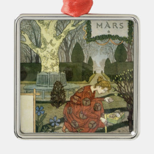 March Metal Tree Decoration