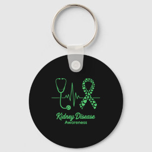 March national kidney disease awareness green key ring