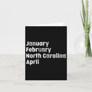 March North Carolina Team Bysketbyll Card