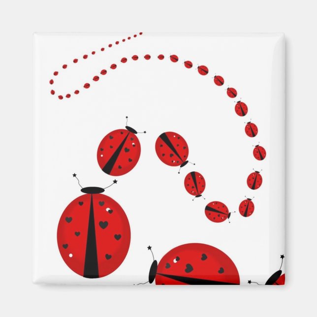 March of the Lady Bugs Magnet (Front)