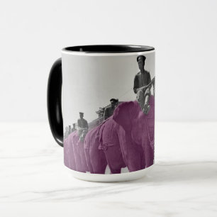 March of the Purple Elephant 1920's Circus Parade Mug